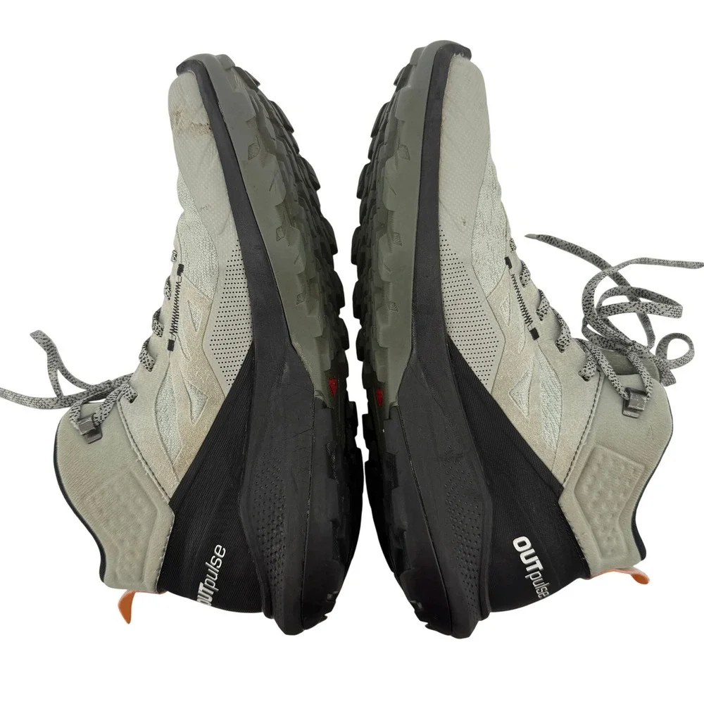 Salomon Outpulse Mid GTX Hiking Boots Shoe Gray Black Men 9.5 Outdoor 415889